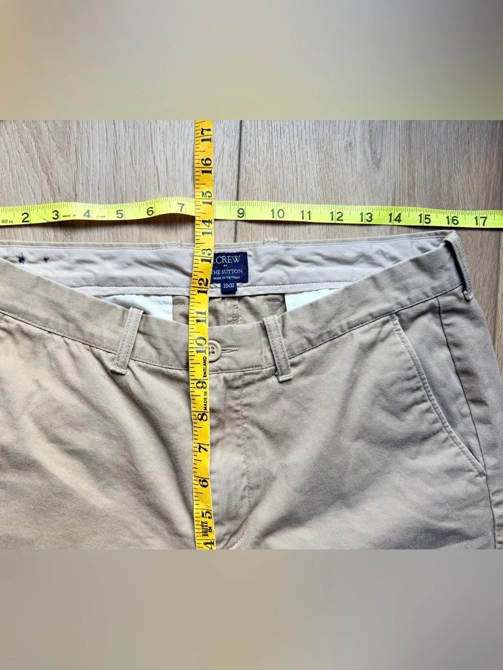 J.Crew The Sutton Khaki Chino Pants 33x32